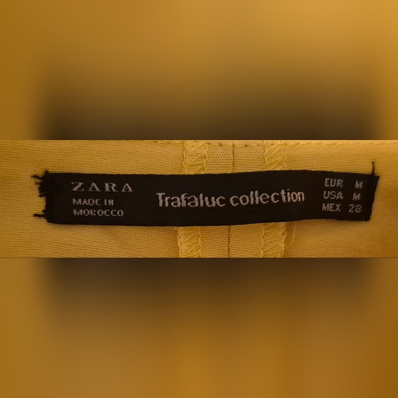 Zara Trafaluc Collection Yellow Wrap Skort | Size M - Picture 4 of 5